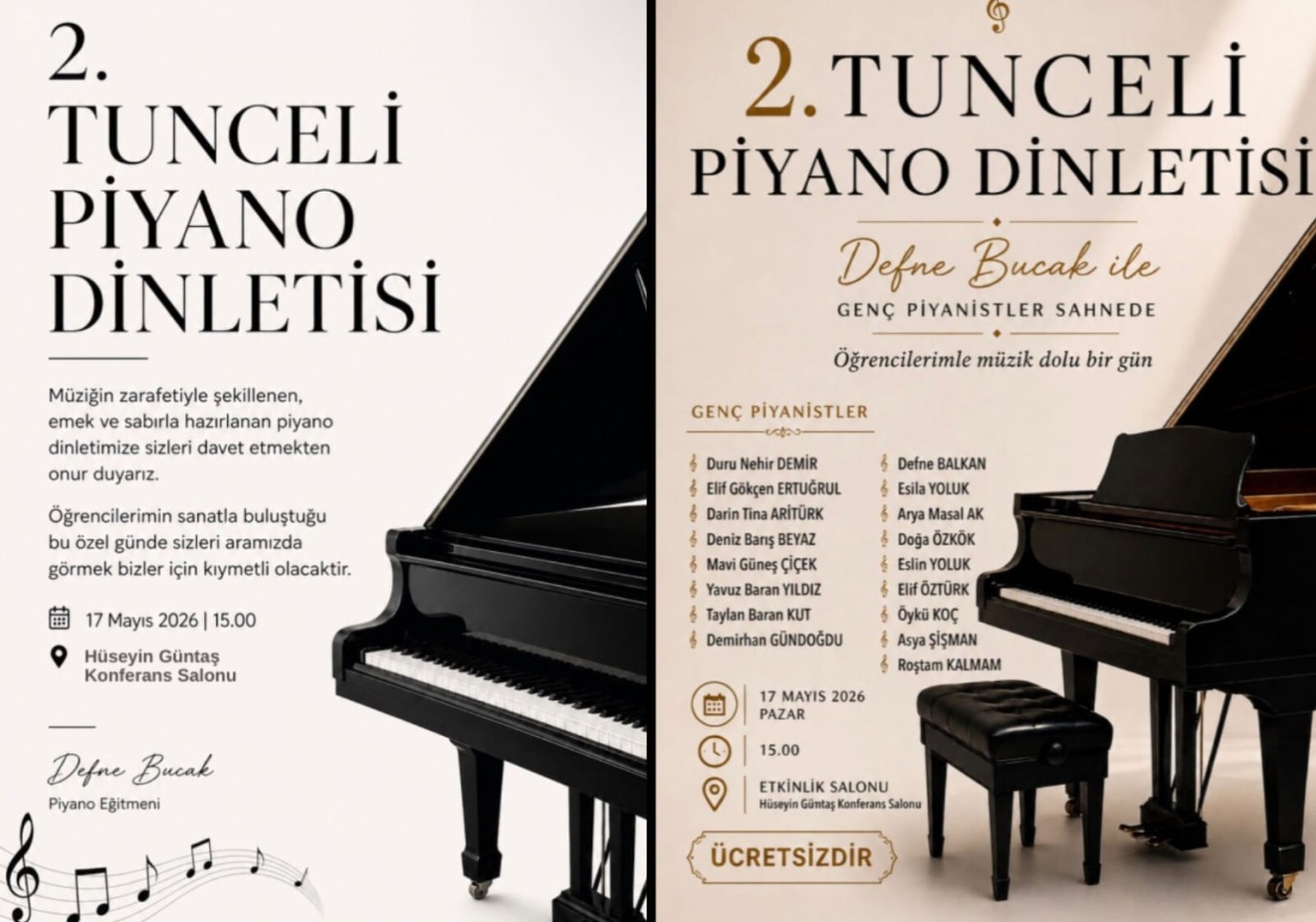 İlimizde 2. Piyano Dinletisi Heyecanı
