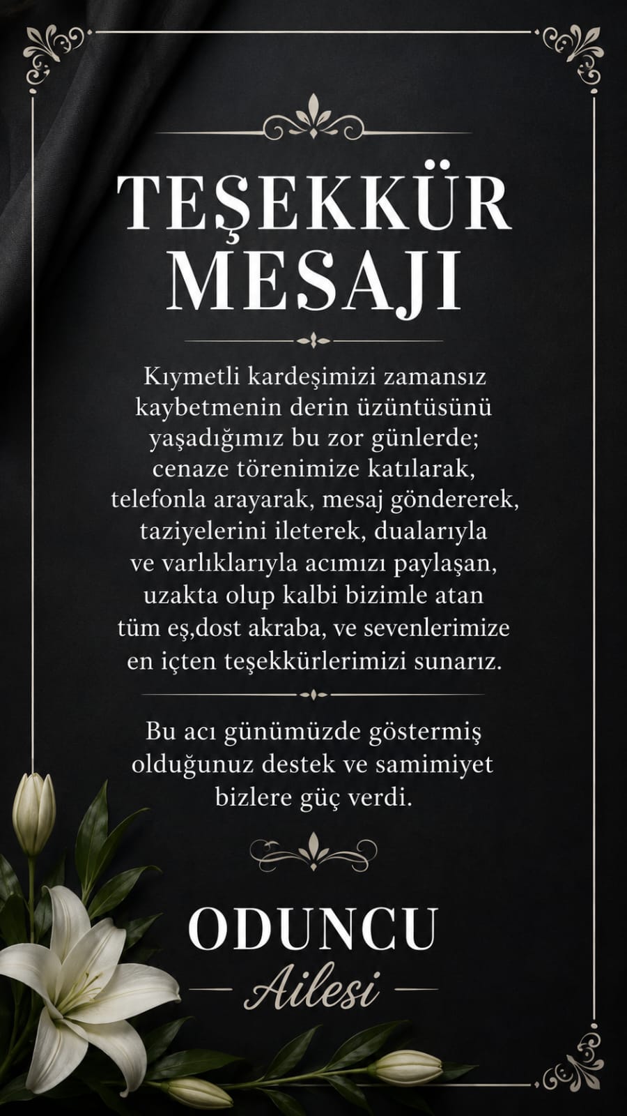 TEŞEKKÜR