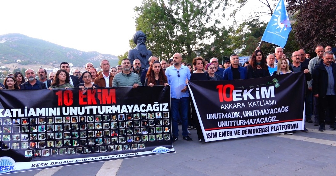 Dersim’de, 10 Ekim katliamı kınandı
