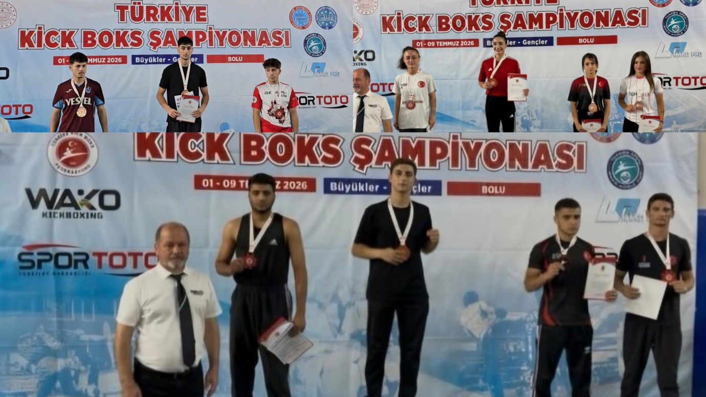 Kick Boksçulardan Türkiye Şampiyonası'nda Büyük Başarı