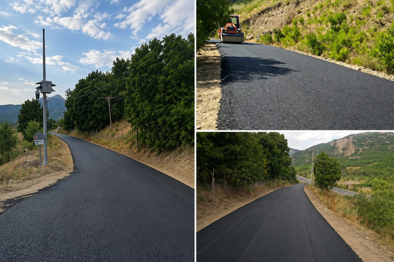 Pülümür'ün İlk Bitümlü Sıcak Karışım (BSK) Yolu Tamamlandı
