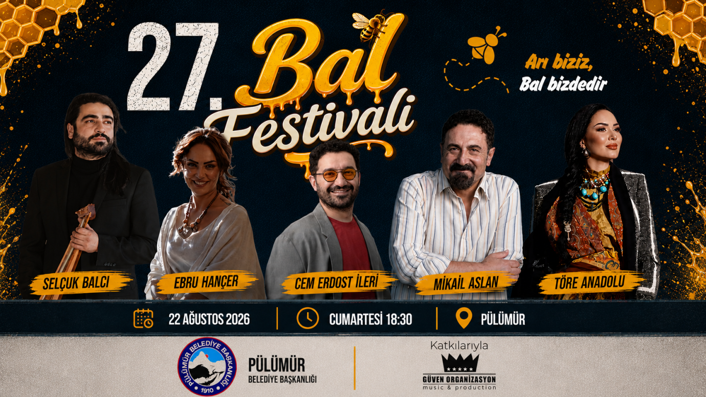 27. Pülümür Bal Festivali 22 Ağustos’ta Düzenlenecek