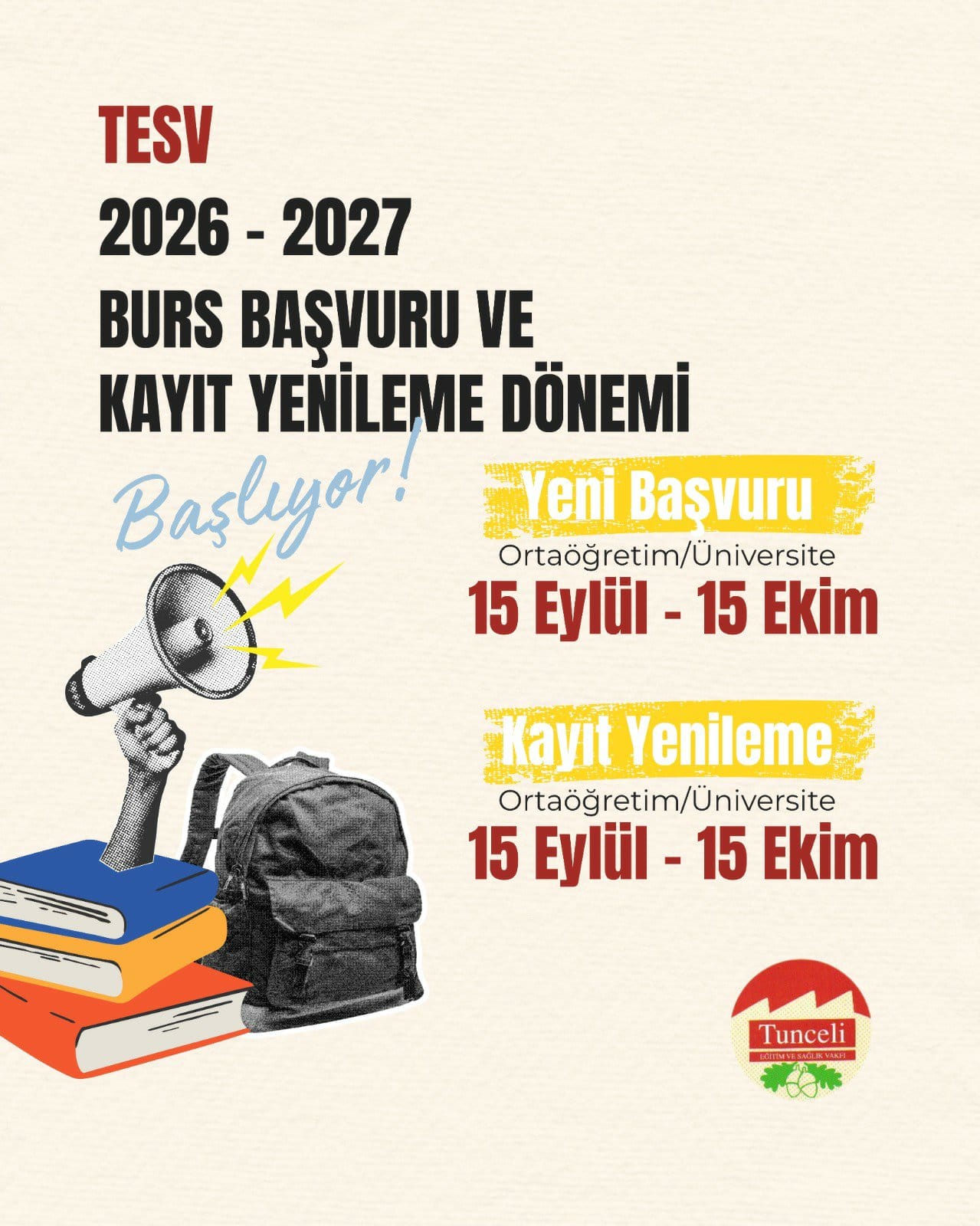 Eğitim Sağlık Vakfı burs başvuruları başladı