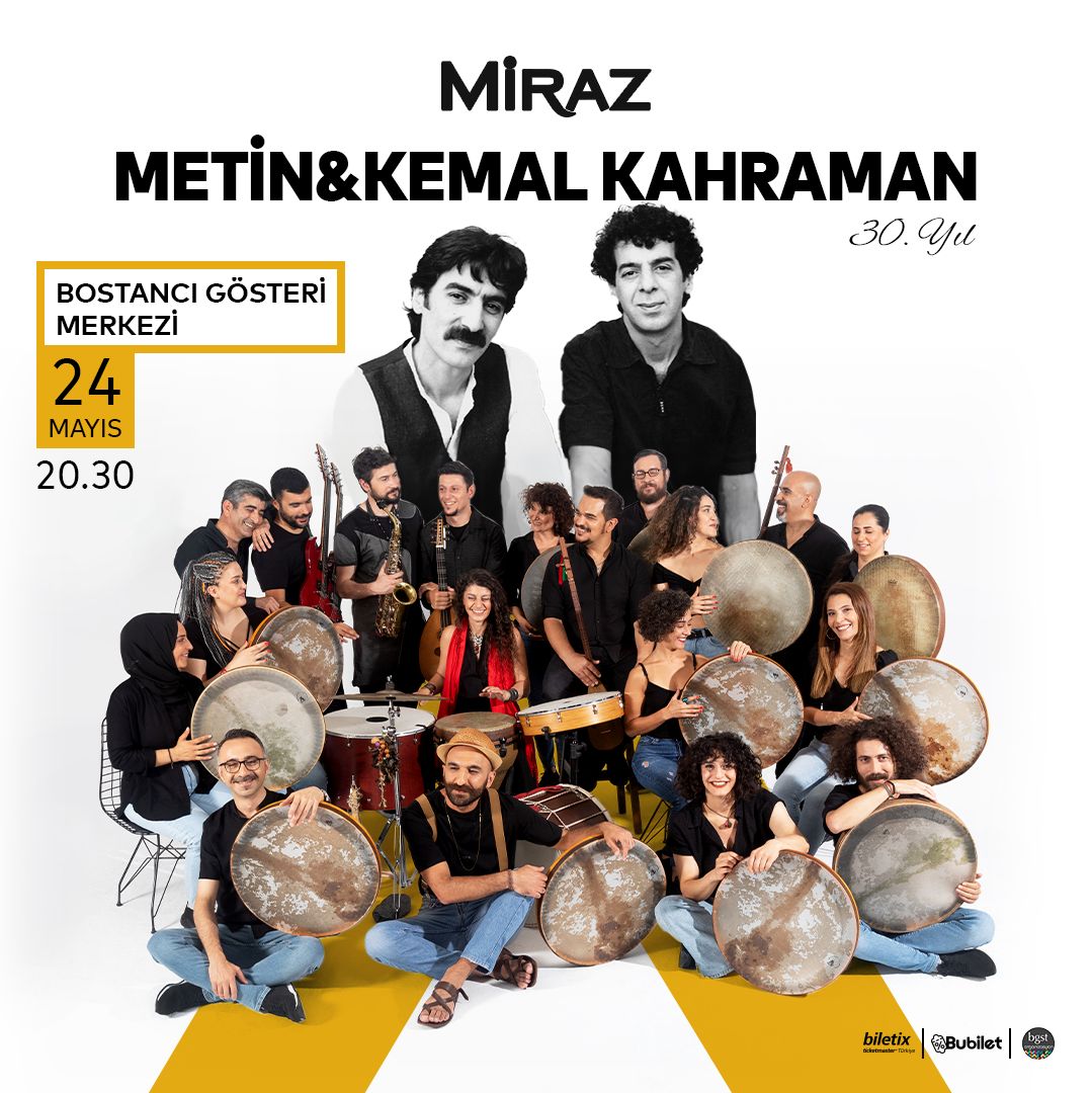 Metin/Kemal, Miraz ile Bostancı’da özel konser verecek