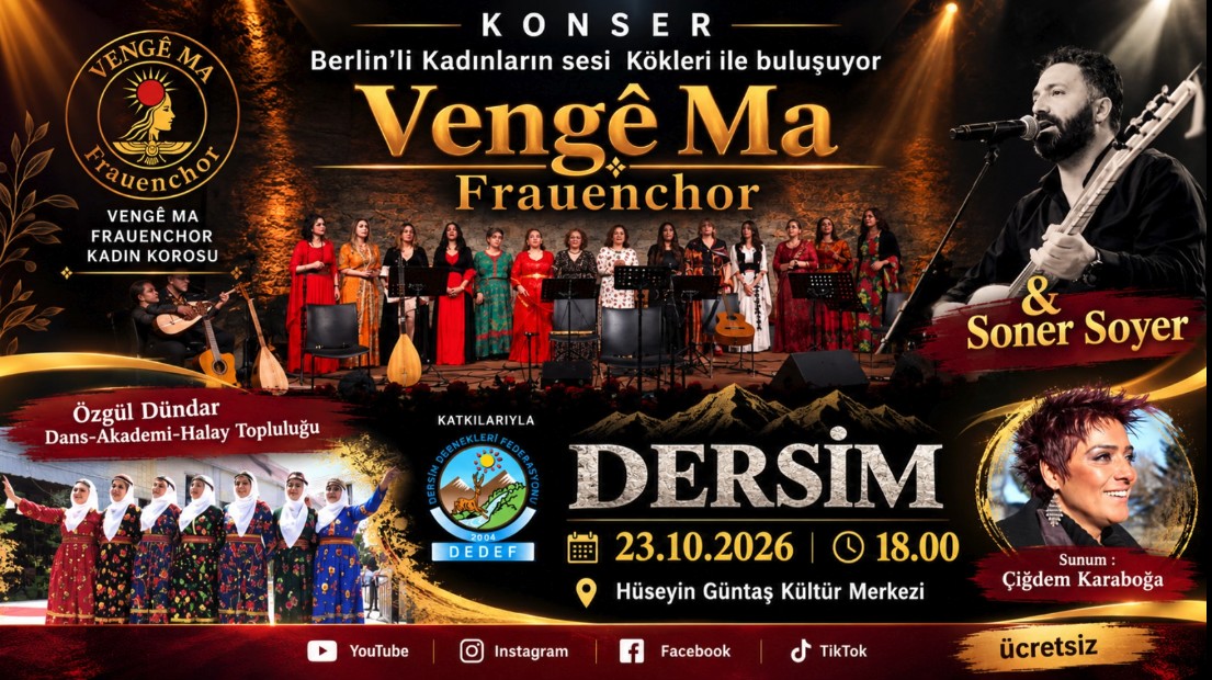 Dersim’de “Vengê Ma” etkinliği düzenlenecek